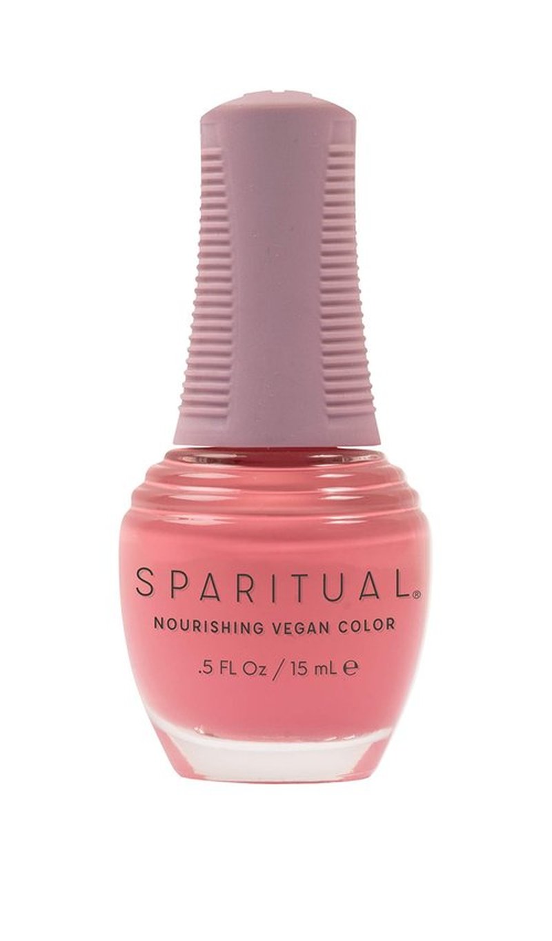 SpaRitual Nourishing Vegan Color | Glowing Heart 0.5 fl oz | One-Step Nail Polish Formula