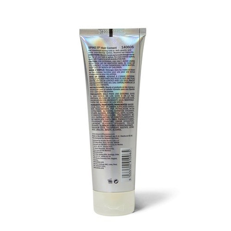 Beyond The Zone Spike It Hair Cement - Strong Hold Hair Gel for All Hair Types | 4 oz