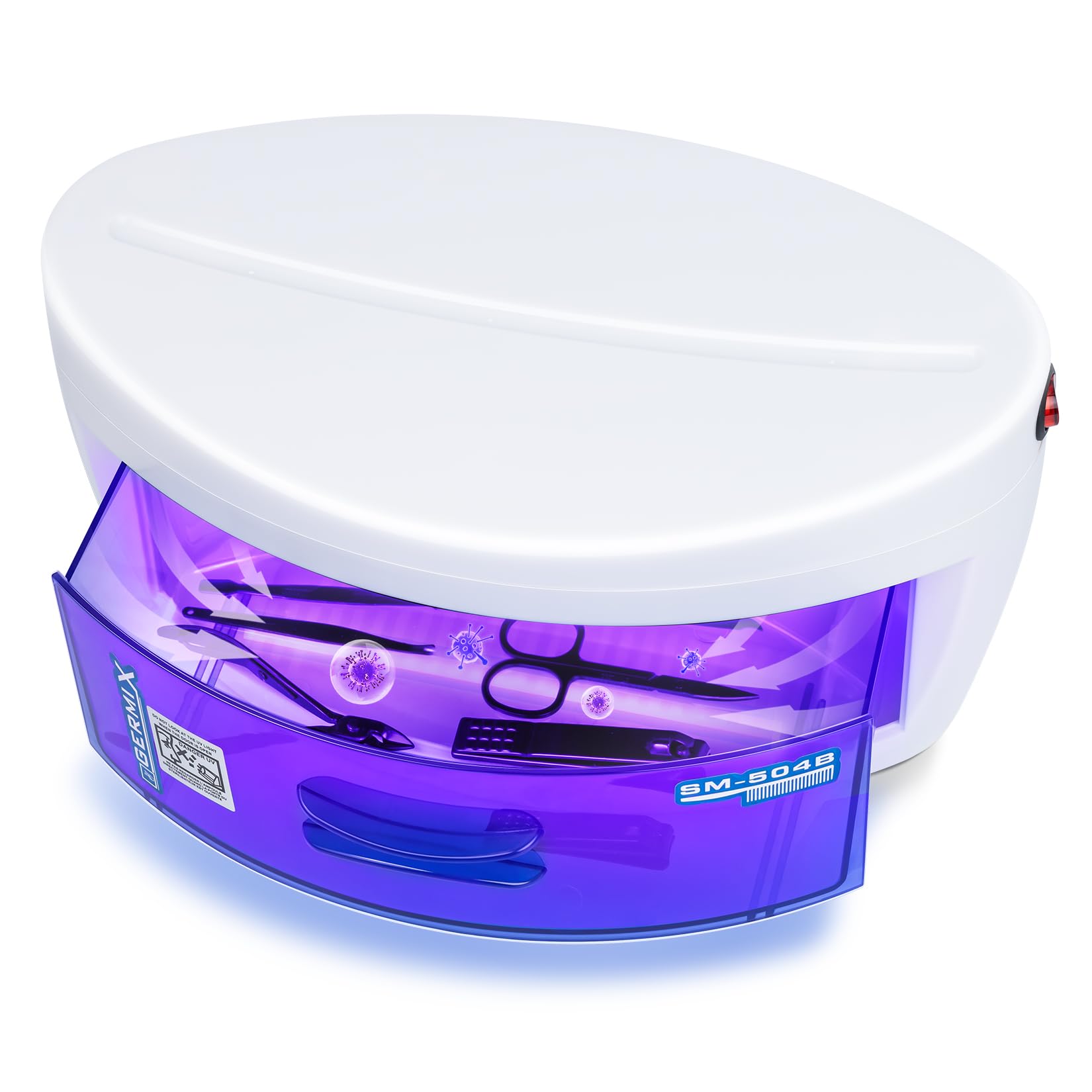 Cleaner For Nail Tools,LXIANGN Large Capacity 8 W Multipurpose Nail Tools Cleaning Box Nail Cleaner Cabinet Drawer For Barber Cutting Scissors Nipper Nail Art Tool