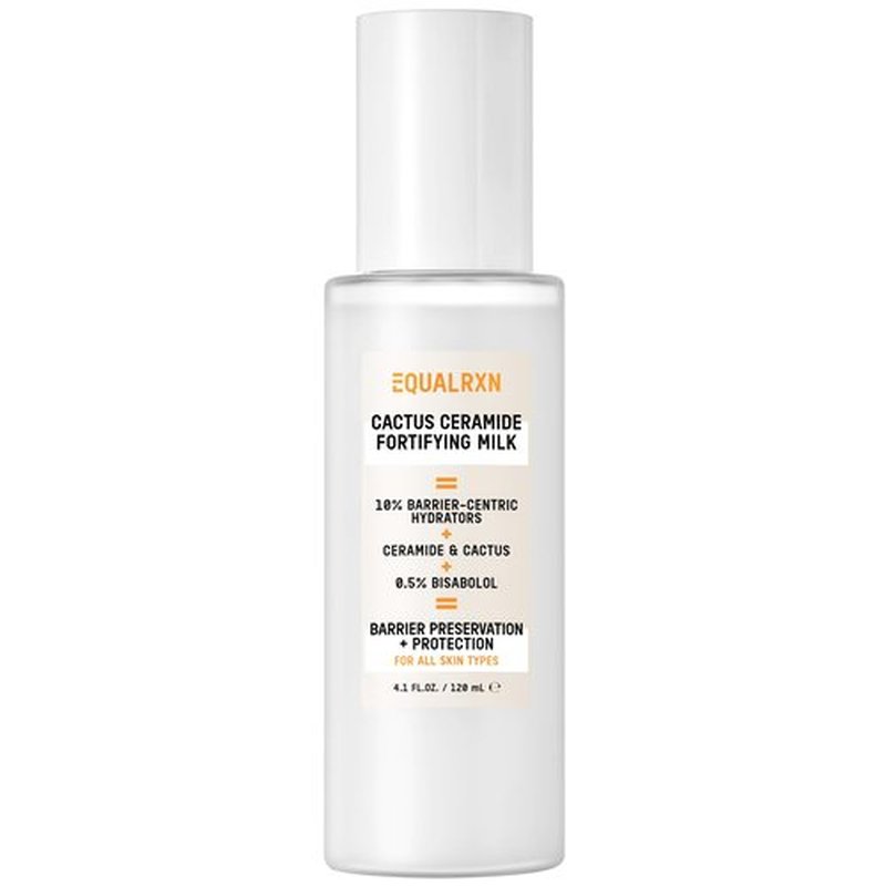 EqualRXN Cactus Ceramide Fortifying Milk - Hydrating Moisturizer with 10% Hydrating Ingredients & 0.5% Bisabolol for Daily Skin Repair & Protection