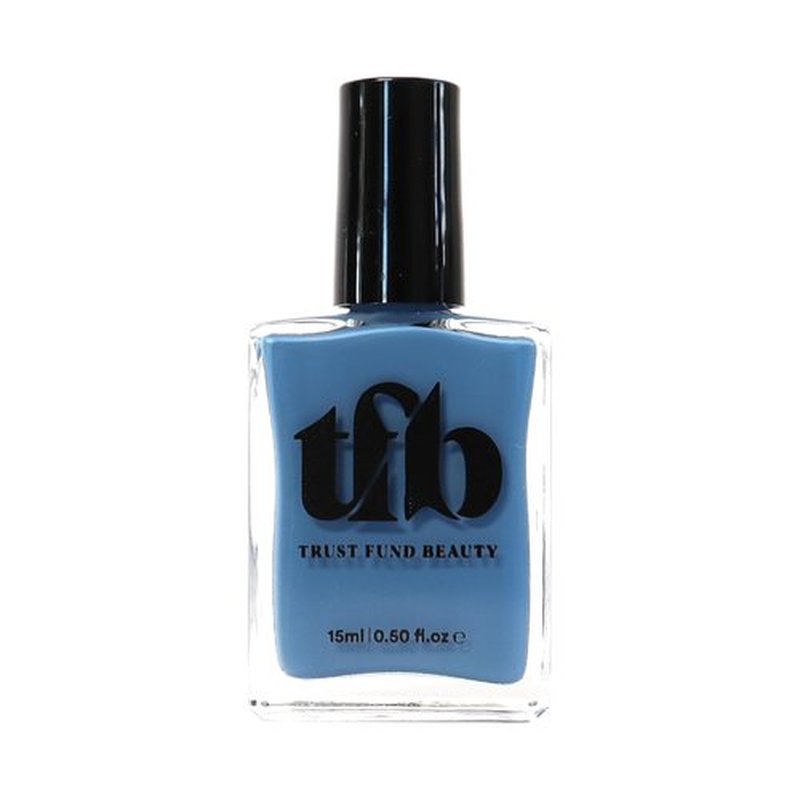 Trust Fund Beauty Nail Polish - Unavailable, Glossy Shine, 15mL, 0.5 fl. oz. Vegan, Cruelty-Free, 21-Free (Creamy Dusty Blue)