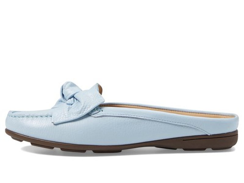 Marc Joseph New York Diane Street - Shoes for Women - Leather Upper - Slip-on Style - Synthetic Outsole Baby Blue Tumbled 7 M