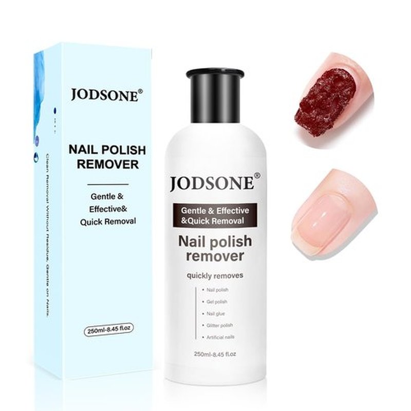 JODSONE Acetone-Free Nail Polish Remover,8.45 Fl.Oz Gel Nail Polish Remover Professional Soak off for Acrylic Nail Remover & Removal Gel Nail Polish for Home Salon