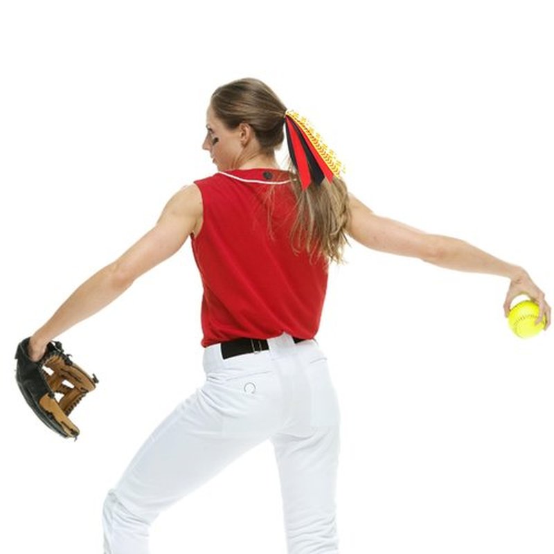 24 Pcs Softball Hair Accessories for Girls, Holder Streamer Elastics, Softball Hair Ties, Softball Ribbon,Softball Scrunchies for Girls Ponytail Holder Scrunchies Gifts