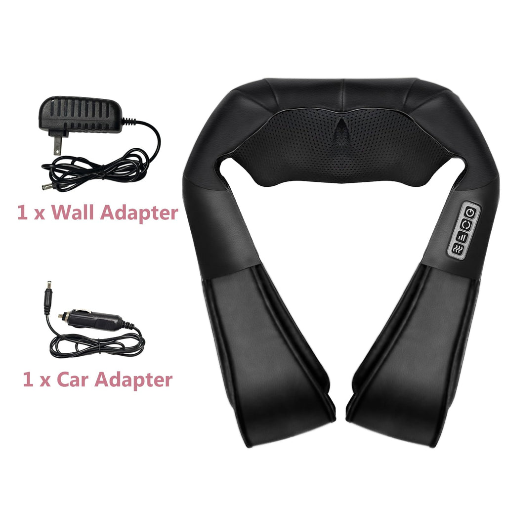LAJCAEN Shiatsu Back and Neck Massager with Heat, Back Massager for Pain Relief deep Tissue Electric 3D Kneading Massage Pillow for Shoulder Leg Body Muscle, Best Gifts for Women Men