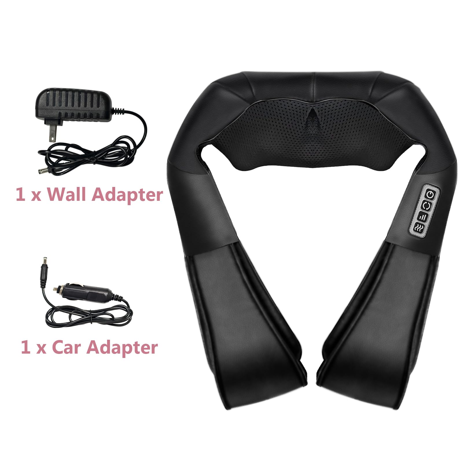 LAJCAEN Shiatsu Back and Neck Massager with Heat, Back Massager for Pain Relief deep Tissue Electric 3D Kneading Massage Pillow for Shoulder Leg Body Muscle, Best Gifts for Women Men