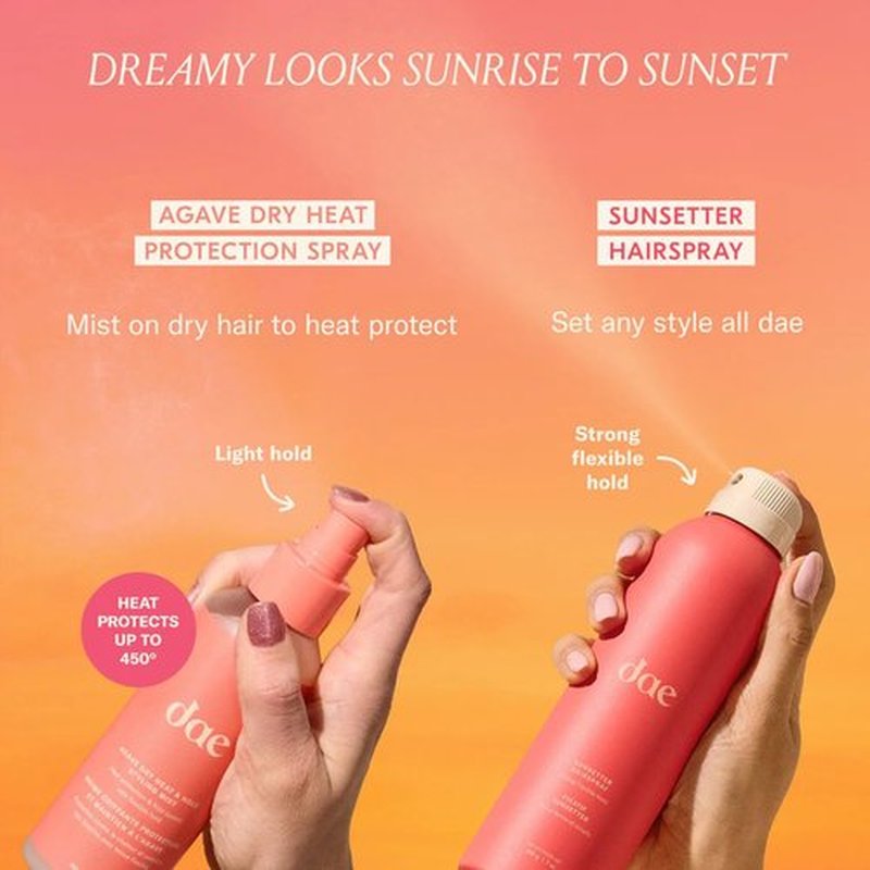 DAE Agave Dry Heat Protection Spray - Protects, Controls Frizz, Light Hold (5 oz.)