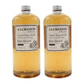 A LA MAISON Sweet Almond Natural Hand Wash Made with Essential Oils - Biodegradable, Plant-Based, Vegan, Cruelty-Free (33.8 Fl Oz Refill, 2 Pack)