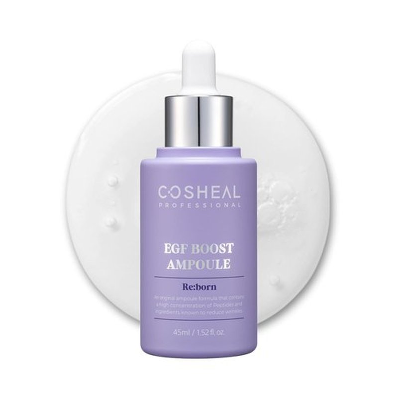 **Regine Switzerland EGF Boost Ampoule - Skin-Firming Anti-Aging Serum with Peptide & Amino Acids | 1.52 fl oz**