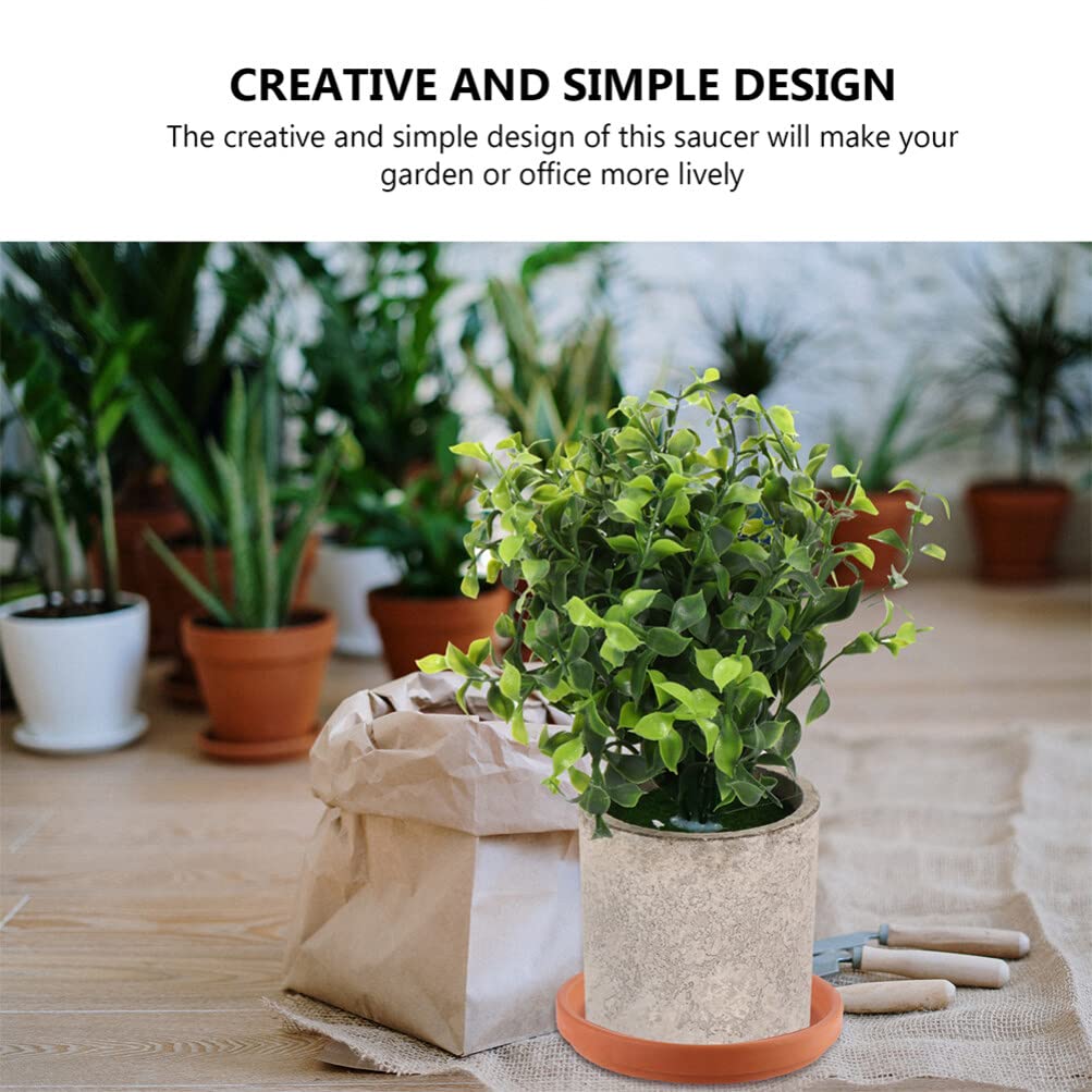5 Pack Terracotta Plant Saucer 3 Inch, Small Clay Pot Saucers for Indoor Ourdoor Flower Pots, Round Ceramic Planter Trays for Succulents, Unglazed Drainage Drip Base for Potted Plants