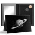 Empty Magnetic Eyeshadow Palette, Makeup Pans Organizer With Mirror Inside, 3D Frosted Finish Art Paper Palette (Cosmic Mystery)