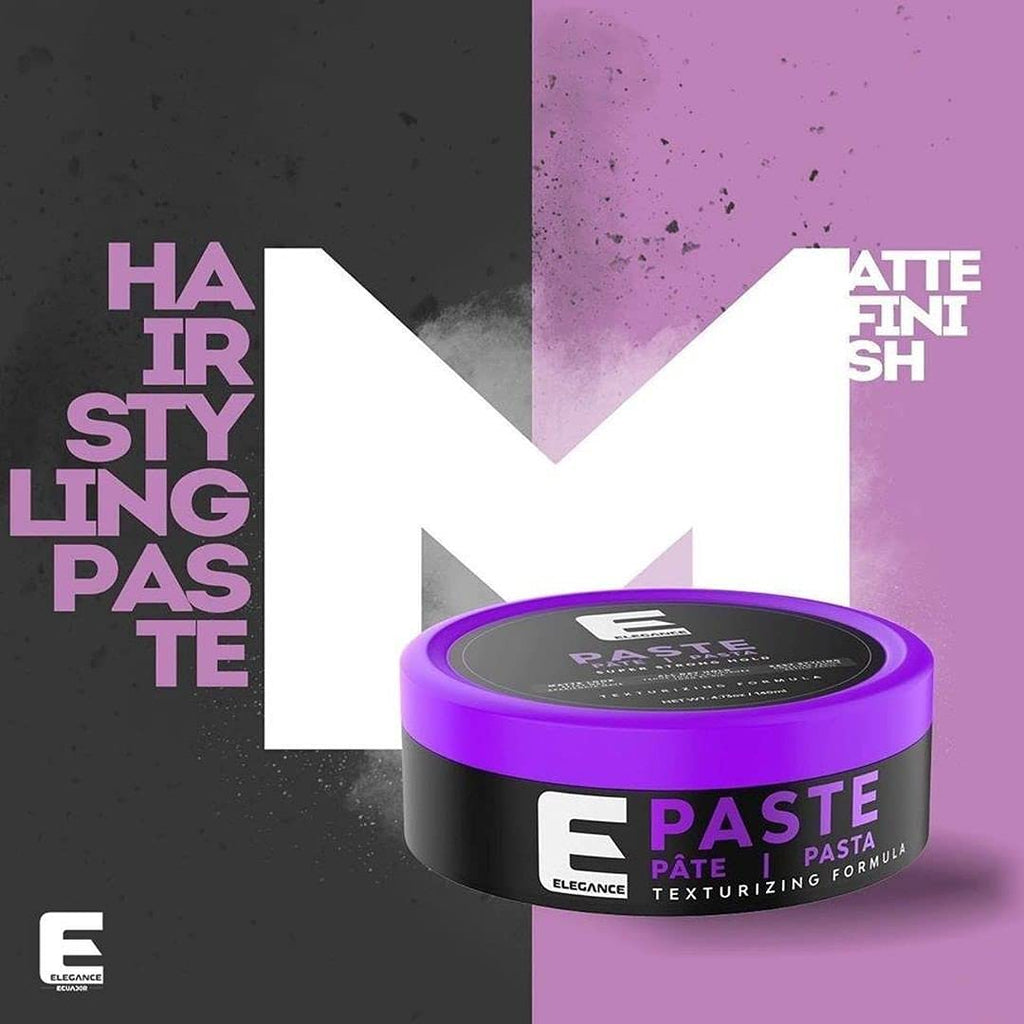 Elegance Hair Paste, 4.73 Oz, Pliable Hold with Matte Finish, Low Shine, Wax Easy to Apply and Distribute, Flake Free