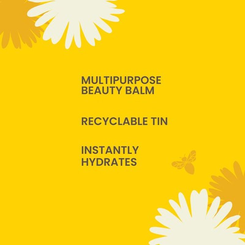Burt's Bees 100% Natural Origin Goodness Glows Miracle Balm, Hydrates and Softens Dry Skin From Head To Toe, 0.6 Ounce Tin