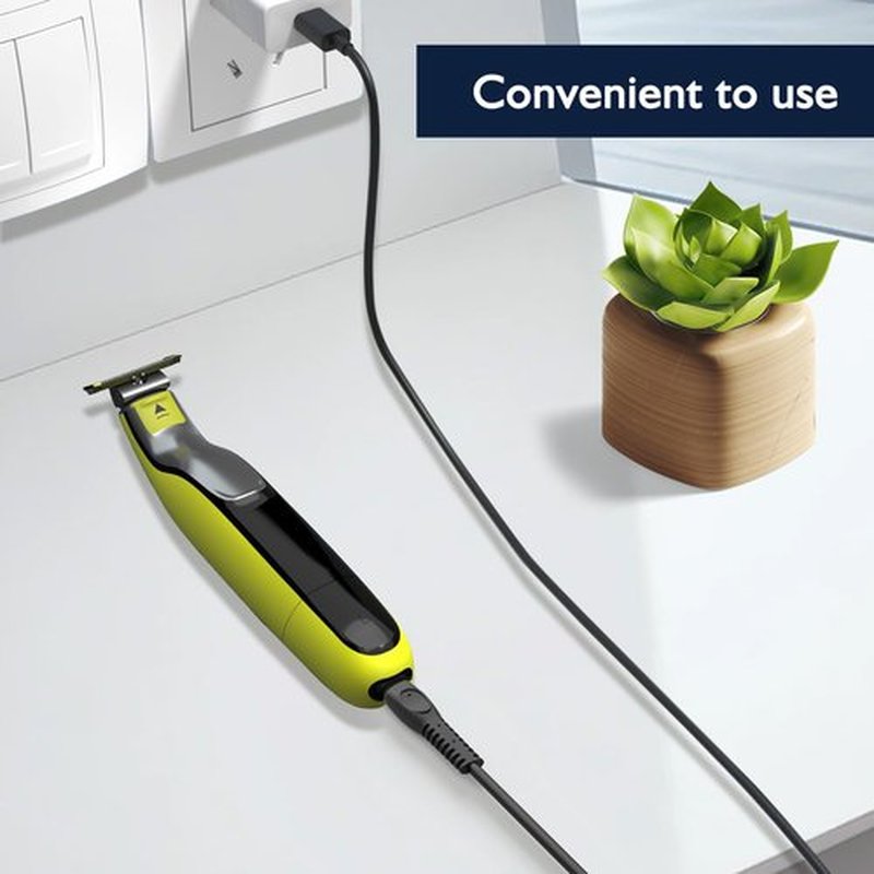 Philips OneBlade Charger Cord - 5V Power Cable for QP2724, QP1924, QP2834 & More | 2-Pack