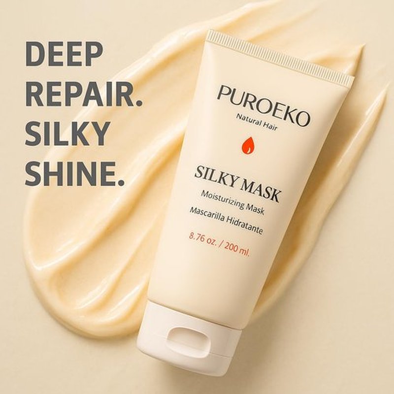 Silky Mask Hair Mask - Natural Formula for Deep Hydration & Frizz Reduction | 8.8 oz