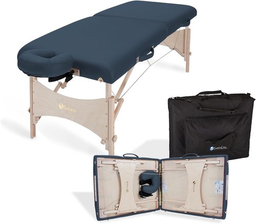 EarthLite Harmony DX Portable Massage Table Package - Includes Face Cradle & Carrying Case | 30" x 73" - Agate