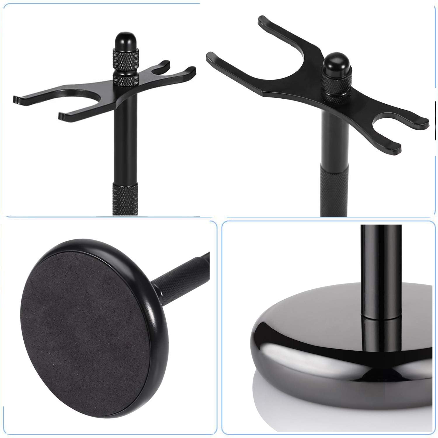 Makidar Premium Razor and Shaving Brush Stand Safety Razor Double-Sided Holder