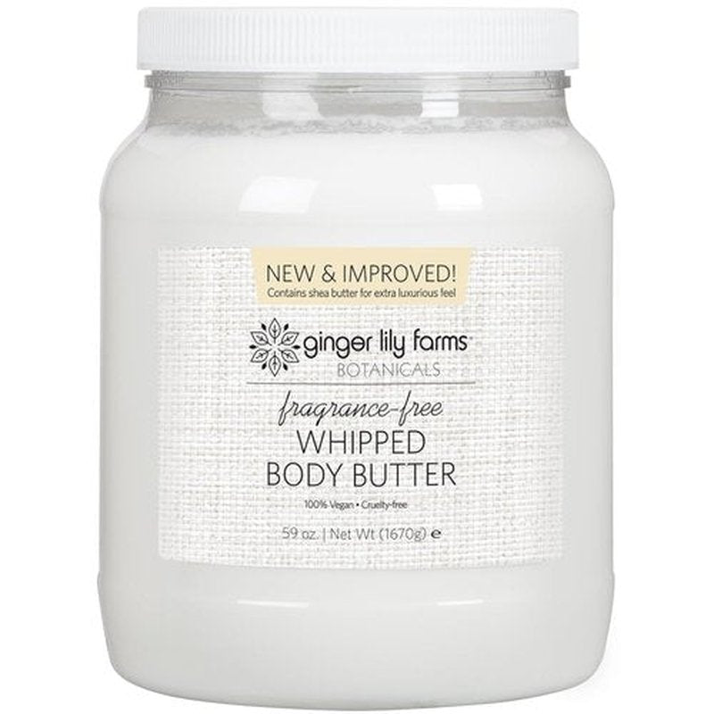 Ginger Lily Farms Whipped Body Butter - Ultra-Hydrating, 100% Vegan & Cruelty-Free, 59 Ounces