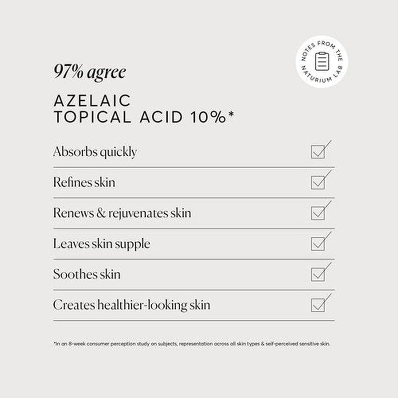 Naturium Azelaic Topical Acid 10% Jumbo, Face & Skin Care Beauty Treatment with Niacinamide & Vitamin C, 2 oz