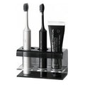 Dvzodlxn 3 Slots Acrylic Electric Toothbrush Holders for Bathrooms(Black)