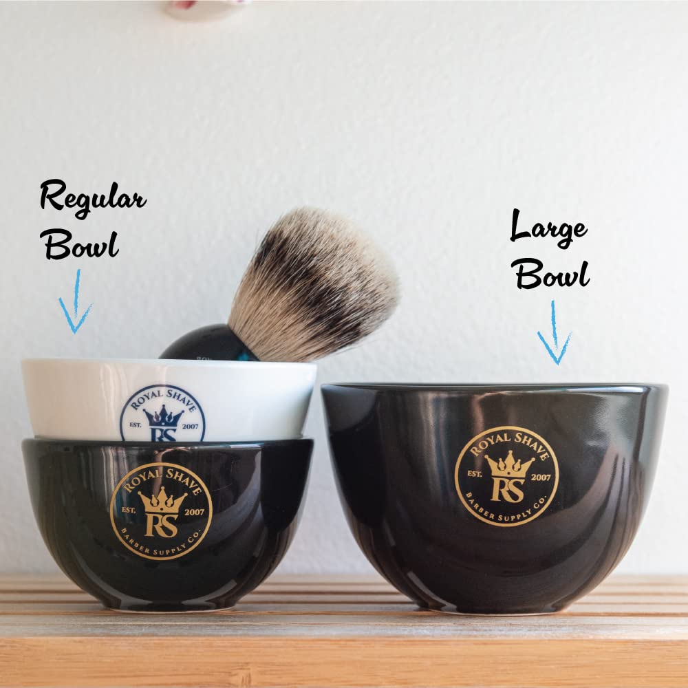 RoyalShave Ceramic Shaving Bowl - Mug for Shave Soaps!