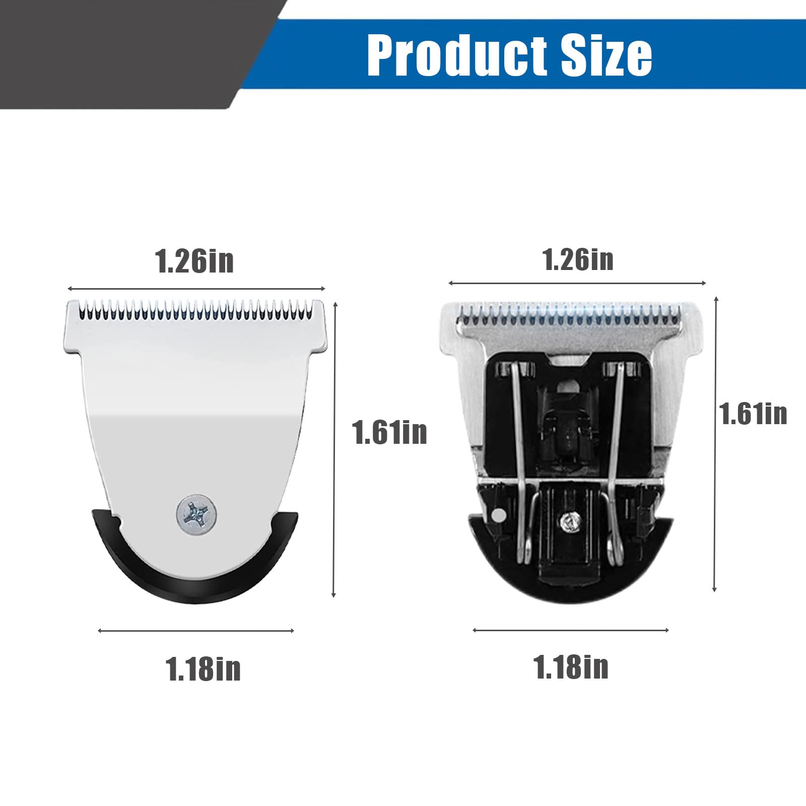 Detachable Hair Clipper Replacement Blades #2111 Blade Compatible with Wahl Mag Trimmers 8841/8700 /8143- Fits Professional Barbers, 1Pack