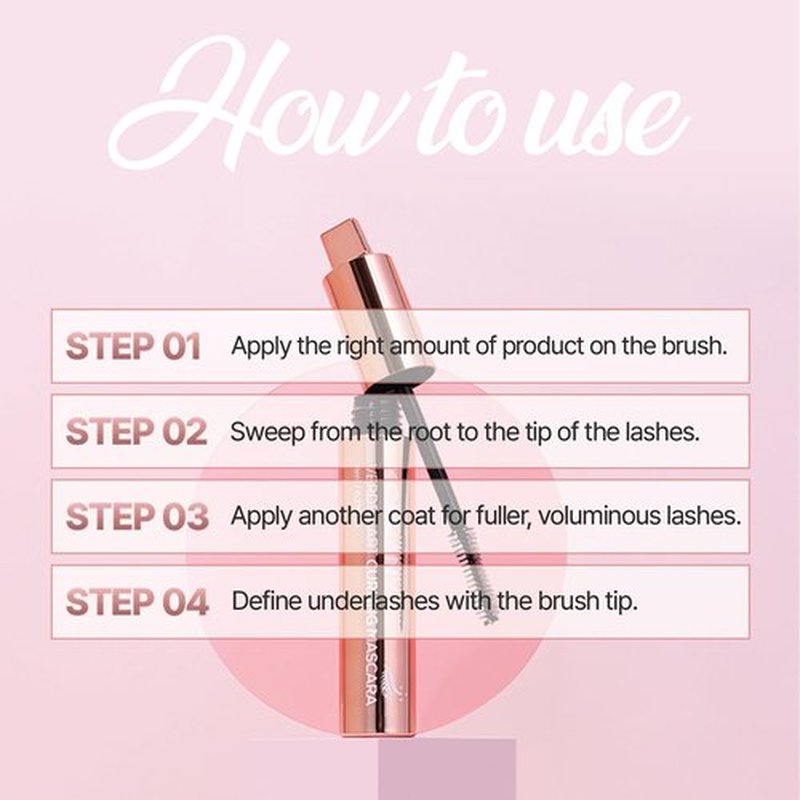 Korlany Verdea Art Volume Waterproof Mascara – K-Beauty, Long-Lasting, Smudge-Proof Korean Formula for Voluminous, Curled Lashes – Clump-Free, Lightweight & Buildable – 0.26 fl oz