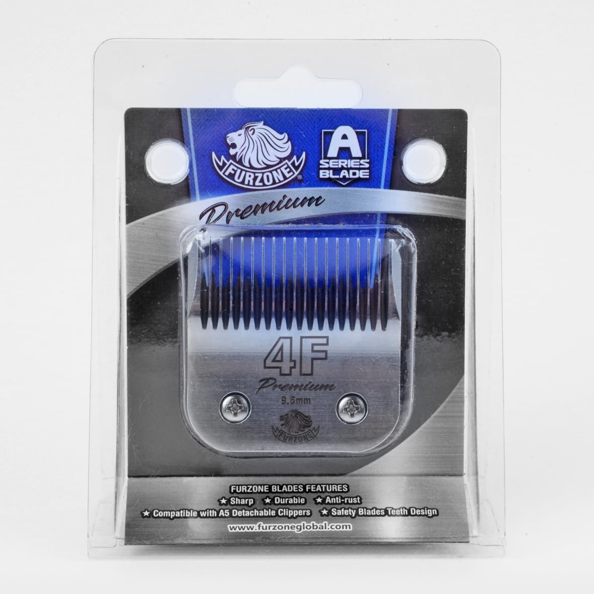 FURZONE Detachable Blade - Size 4F Blades 3/8", Made of Extra Durable Japanese Steel, Compatible with Most Andis, Oster, Wahl A5 Clippers