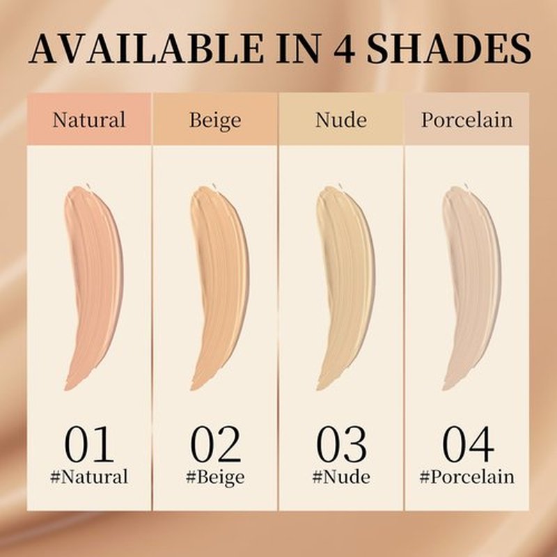 AOAZXBB Air Brush Makeup Foundation Lightweight Breathable Spray Foundation Makeup for Mature Skin-02 Beige