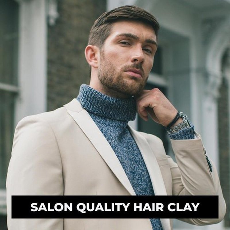 London Grooming Company Hair Clay for Men - Firm Matte Finish & All-Day Hold | Easy Wash Out | 1.7 Fl Oz (50ml)