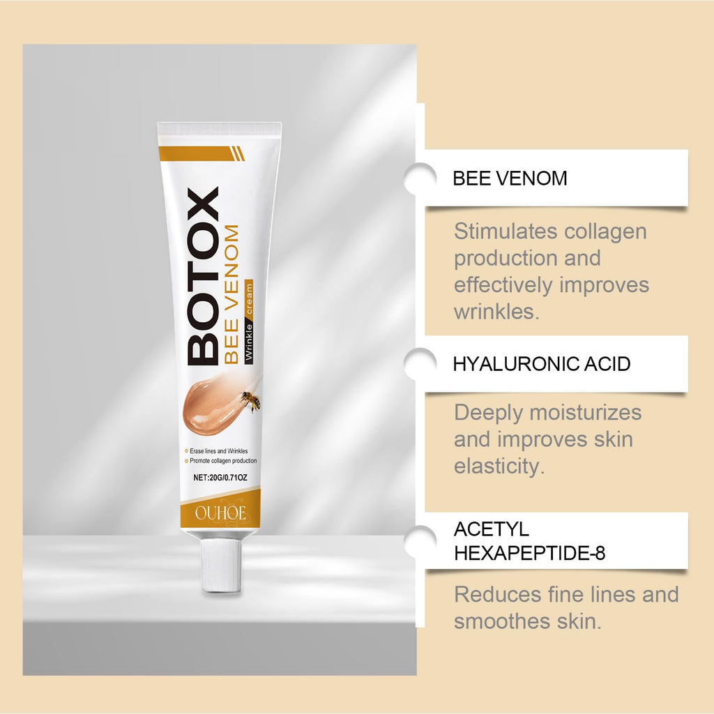 Yaper Botox Bee Venom Skin Cream,Wrinkle Removal Face Anti-Aging for All Skin Type Moisturiser Firming Cream. (1)