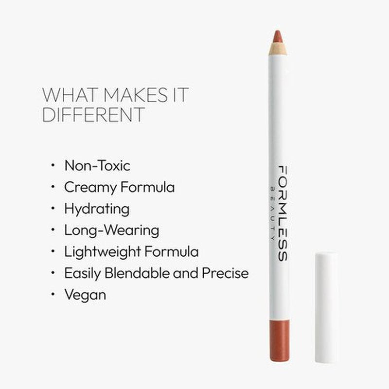 Formless Beauty by Jenny McCarthy Lip Liner – Peach Please – Hydrating, Clean, Non-Toxic, Long-Wear