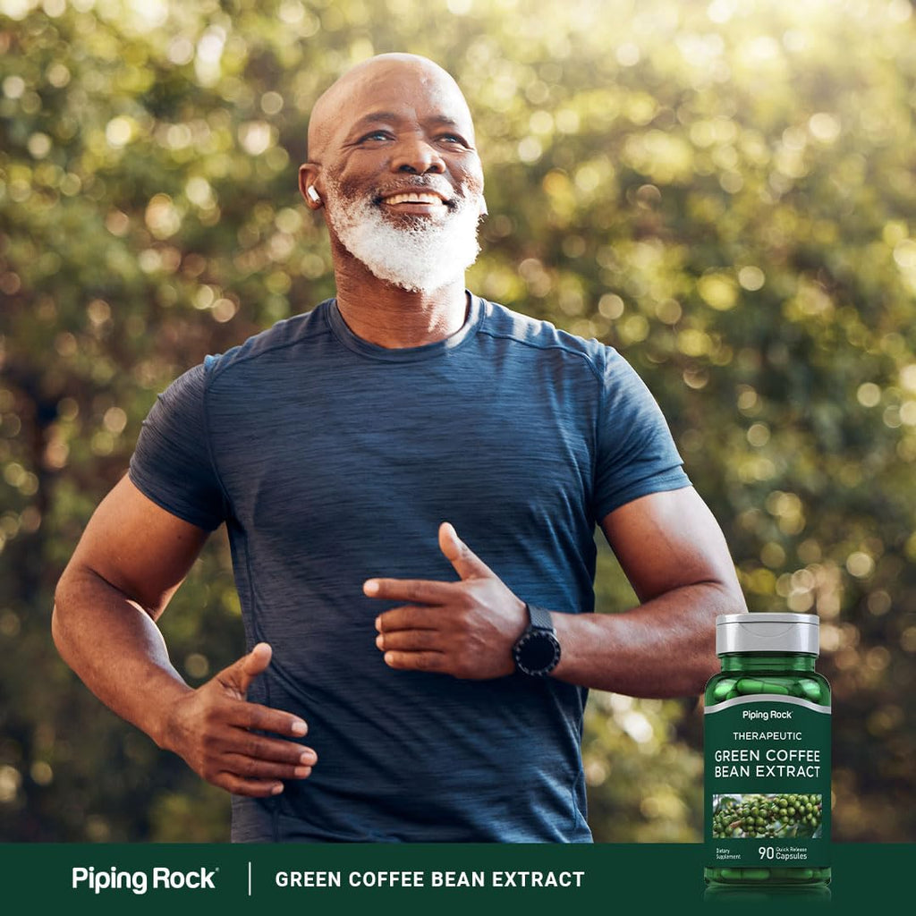 Piping Rock Green Coffee Bean Extract | 90 Capsules | Dietary Supplement | Non-GMO, Gluten Free