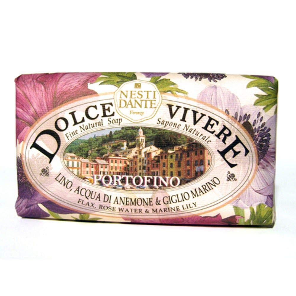 Nesti Dante Dolce Vivere Fine Natural Soap - Portofino - Flax, Rose Water & Marine Lily 250g/8.8oz