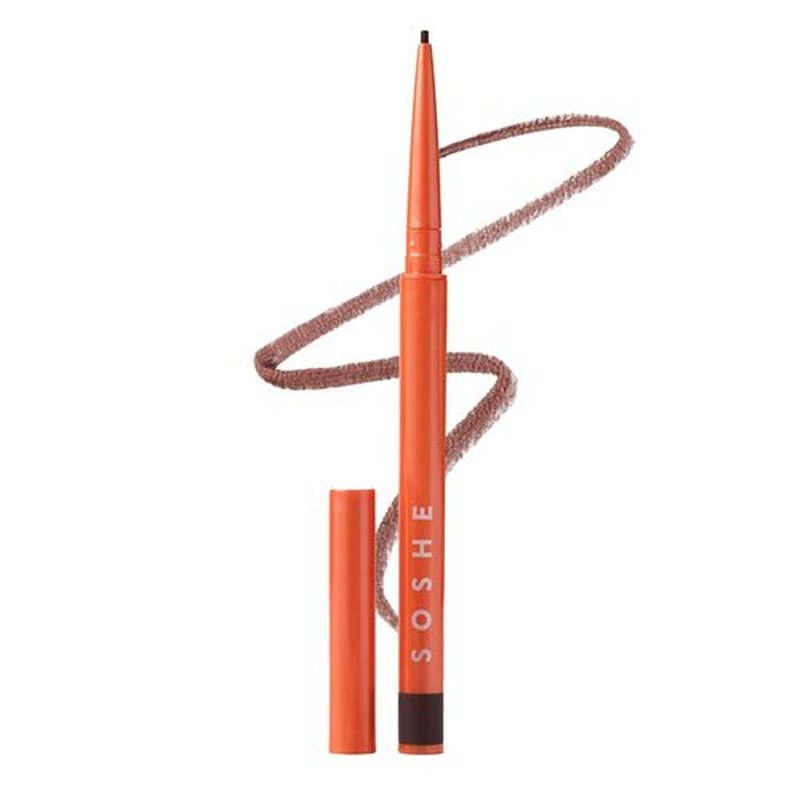 SOSHE Beauty - Waterproof Precision Eyeliner | 1.5mm Smudge-Proof Gel Liner | Easy Refills | Lovesick Burgundy Brown