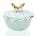 Honey Joy Dappen Dish for Butterfly Ceramic Nail Liquid Porcelain Anti-volatilization Monomer Bottle (HJ-NAPB062-Blue)