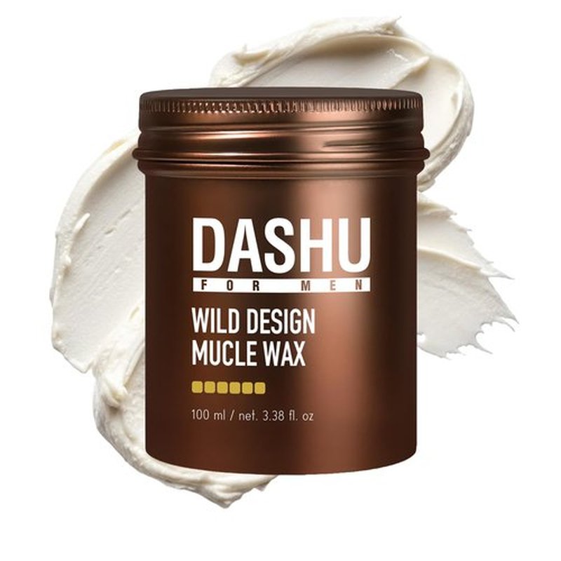 DASHU Wild Design Muscle Wax 3.5oz - Strong Hold, No Shine, Easy Wash Styling Wax