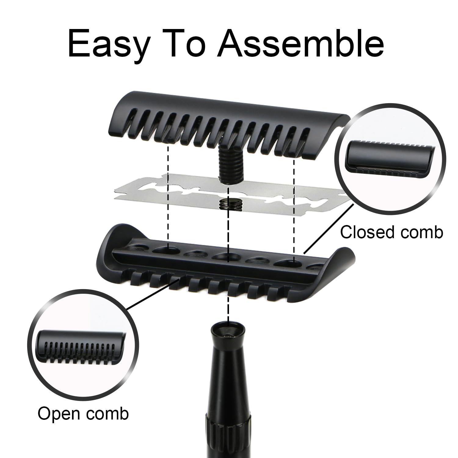 Double Edge Safety Razor, Single Blade Razors for Men and Women