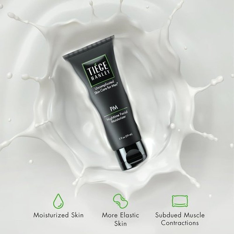 Tiege Hanley Mens Face Moisturizers, Morning Daytime Facial Moisturizer with SPF 20 (2.5 oz) and Night Time Facial Moisturizer - Anti-Aging Night Time Wrinkle Cream for Men with Sensitive Skin (2 oz)