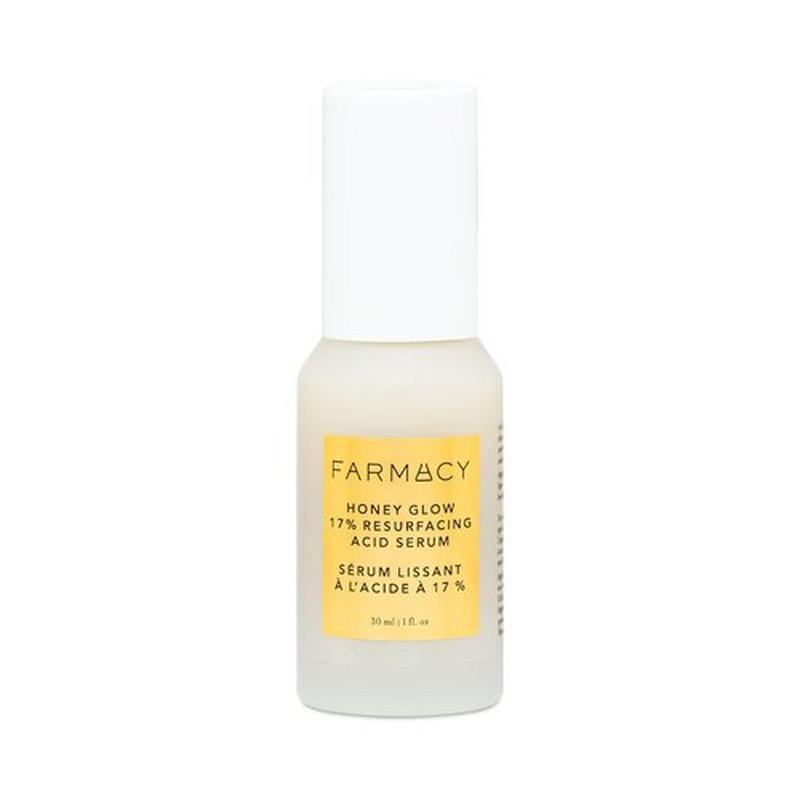 Farmacy Face Exfoliator Serum - Honey Glow 17% AHA + BHA Liquid Exfoliant & Salicylic Acid Serum - Resurfacing Skin Care for Reduced Pores + Texture - Hydrates Skin for an Overall Glow (30ml)