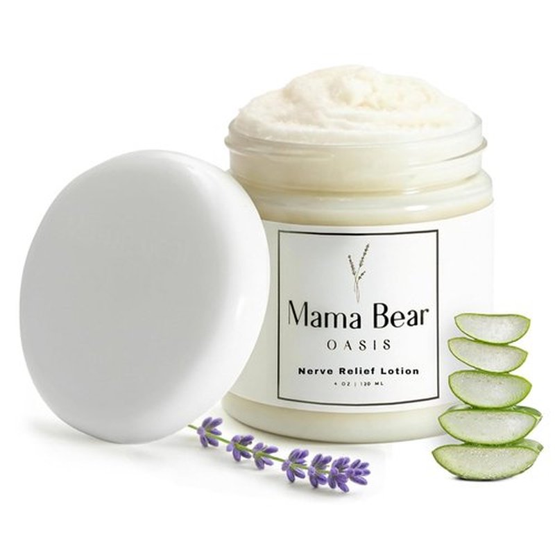 Mama Bear Oasis Lotion - Lavender Magnesium Cream for Feet, Hands & Legs with Arnica & Aloe Vera (1 Pack)