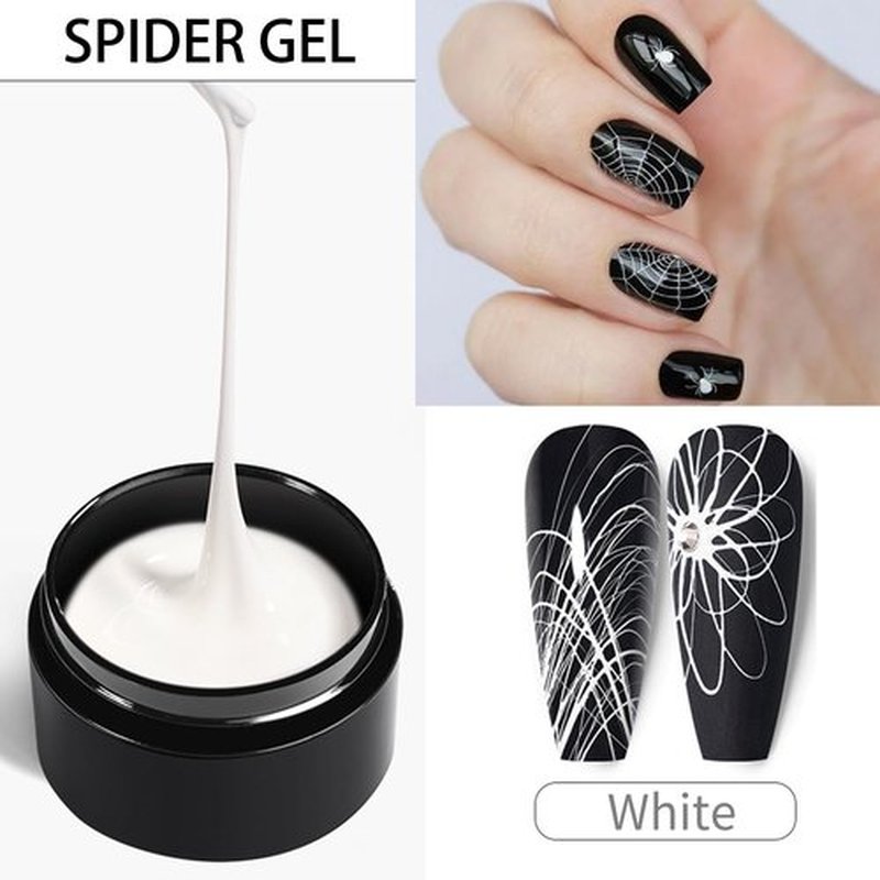 AIJIMEI 6Color Spider Nail Gel Polish Artistic Designs Spider Gel for Nails, Paint Wire Long Lasting Spider Gel, Drawing Gel Polish for Line Outstanding effect Nail Art Enthusiasts Painting