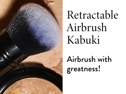 LAURA GELLER NEW YORK Spackle Skin Perfecting Makeup Primer, Hydrate + Airbrush Round Kabuki Brush