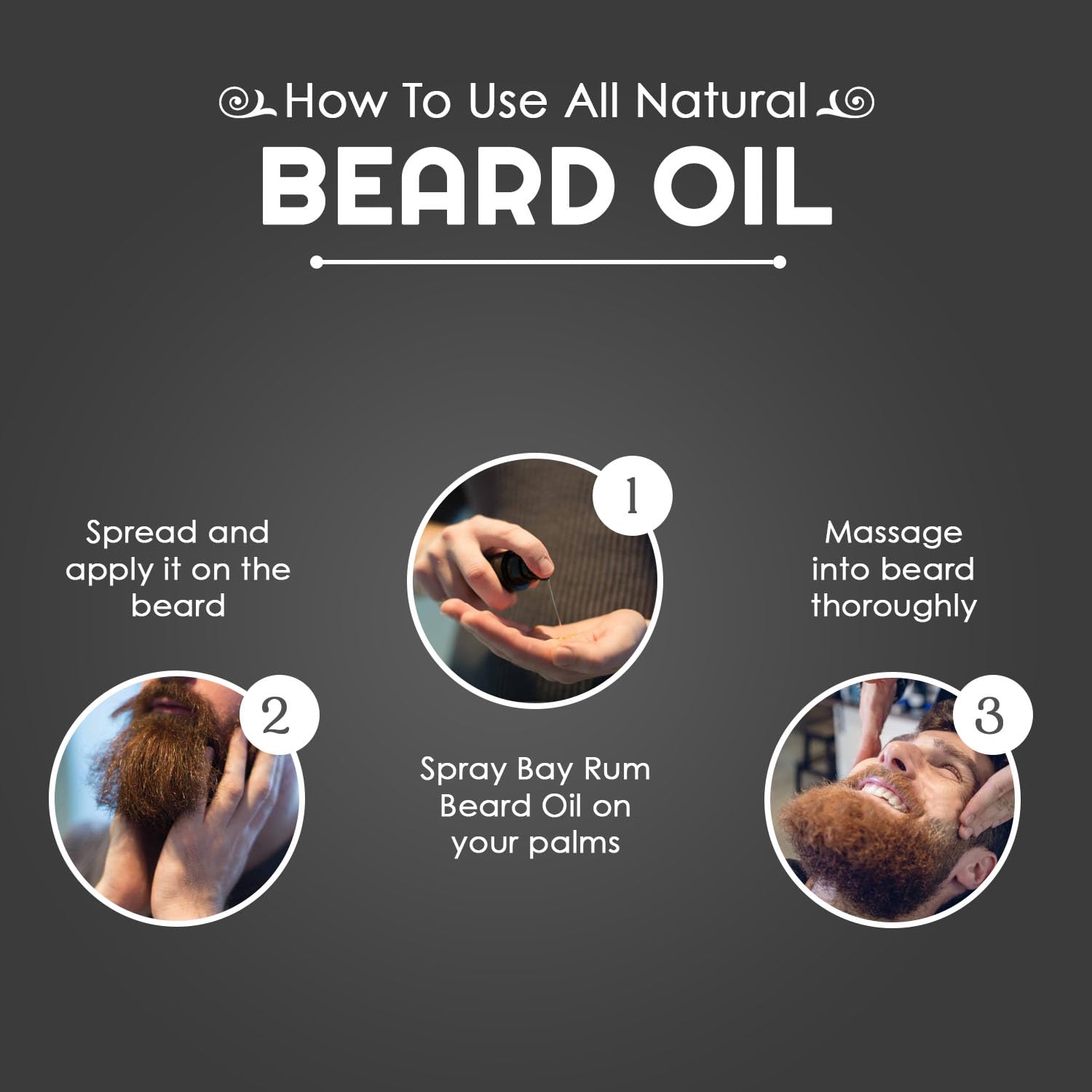 The Man Brand Bay Rum Beard Oil for Men Natural Beard Oil with Rich Bay Rum Scent for Beard Conditioning and Care, Soften and Hydrate with Leave-In Formula (1 Ounce)