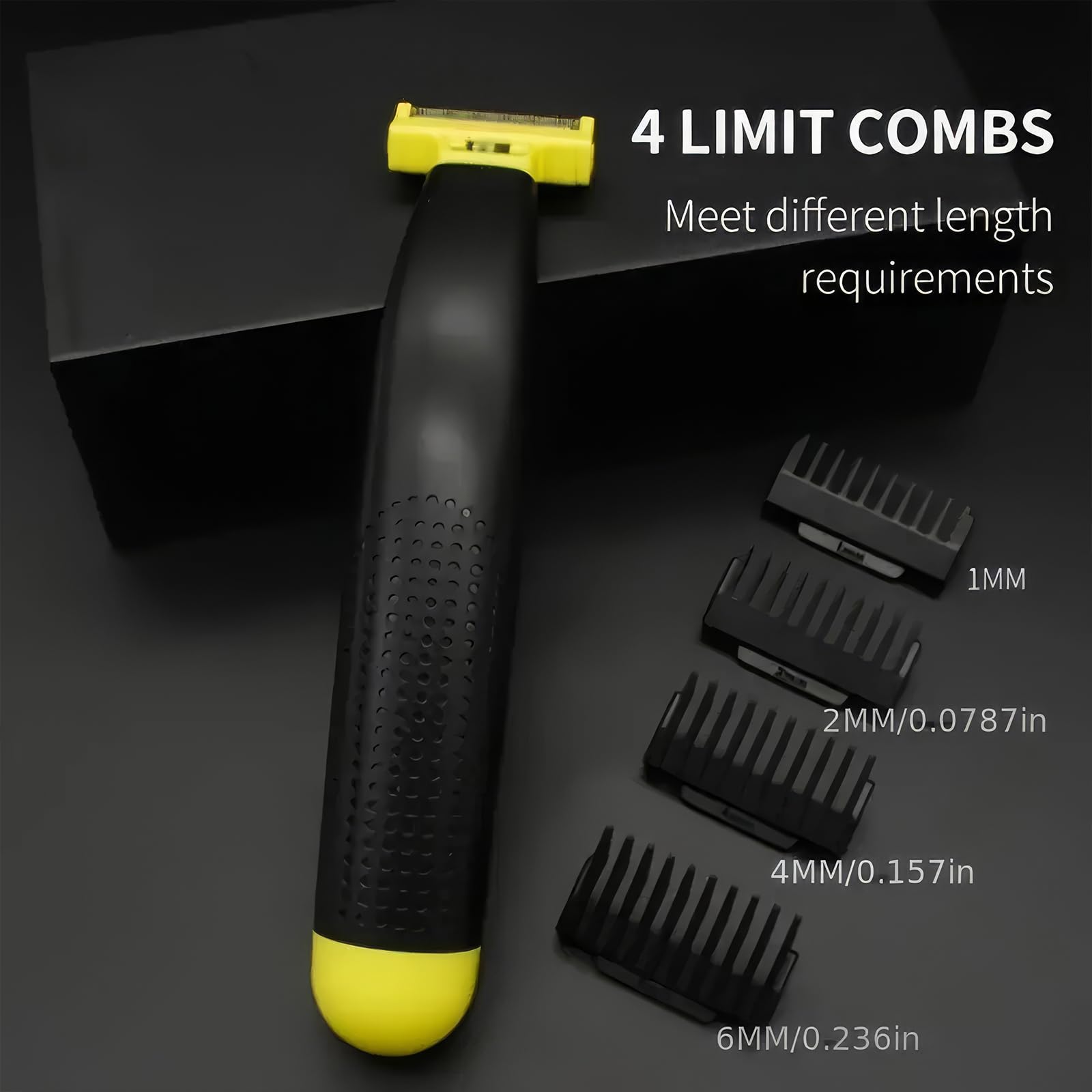 Men's Electric Shaver, Dual Blade Wet & Dry Razor, Full Body Washable, USB Rechargeable, 4 Precision Trimmer Heads for Beard, Facial, Body Grooming, Non-Slip and Durable, Great for Gift (1PCS)