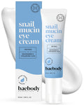 Baebody Snail Mucin Eye Cream (30 ml/1.06 fl oz) - Anti-Aging Korean Eye Cream for Dark Circles and Dry Skin - Snail Mucin Serum with Peptides and Hyaluronic Acid