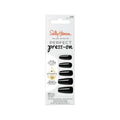 Sally Hansen Perfect Press-On Nails - Coffin Shape, Easy Application | 30 Nails, Glue & Adhesive Tabs | Onyx-Pected