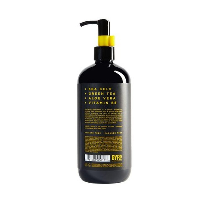 BYRD Hydrating Body Wash – Daily Sulfate-Free Body Cleanser, with Green Tea and Aloe Vera, 16 Fl Oz