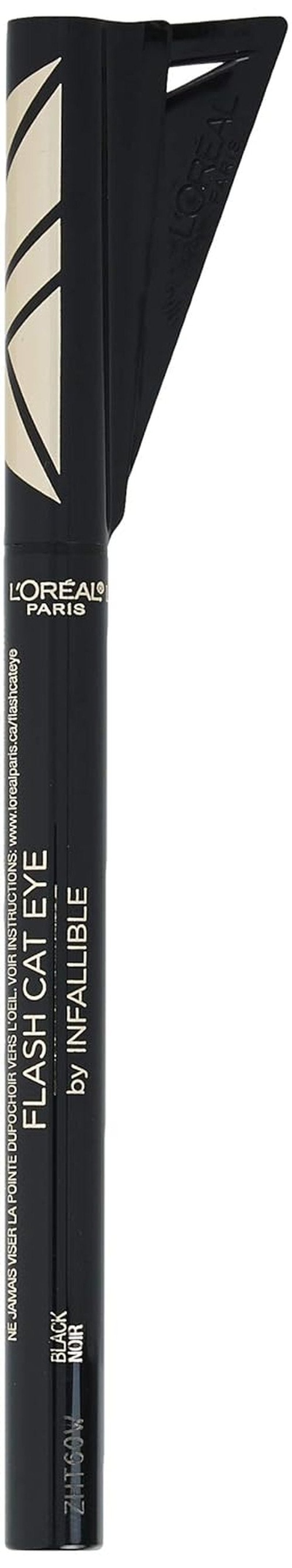L'Oreal Paris Infallible Waterproof Liquid Eyeliner - Flash Cat Eye, Black, 0.44 oz.