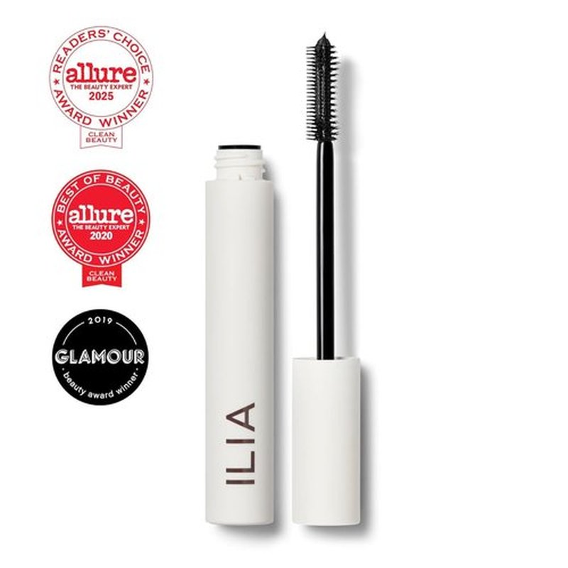 ILIA Limitless Lash Mascara - Lightweight, Nourishing, Lengthening & Lifting Formula | Flake & Smudge-Resistant | Non-Toxic & Cruelty-Free (Soft Black)